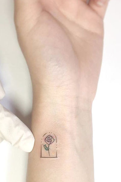 Tiny Rose Tattoo