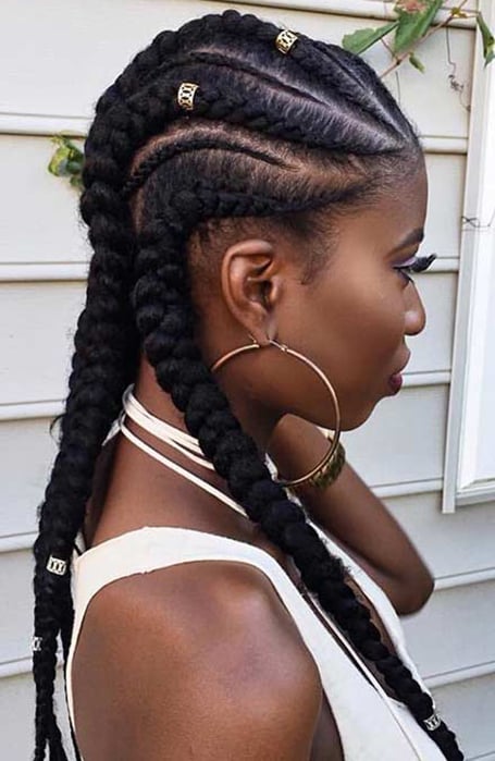 Feed In Braids And Cornrows