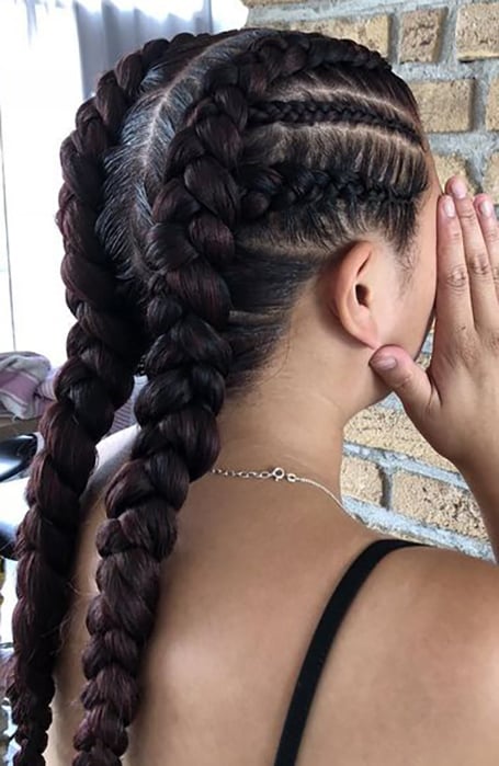 French Braid Cornrows