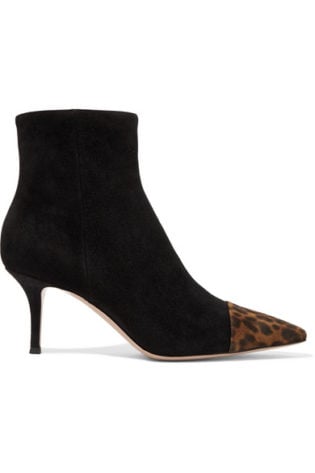 70 Two Tone Suede Ankle Boots