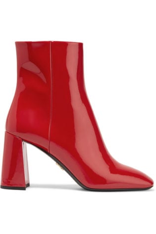 85 Patent Leather Ankle Boots