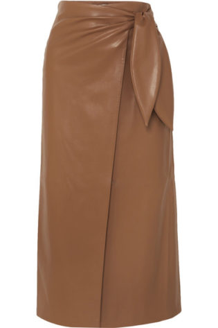 Amas Vegan Leather Wrap Skirt