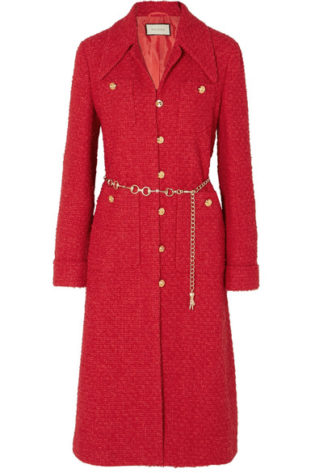 Belted Tweed Coat