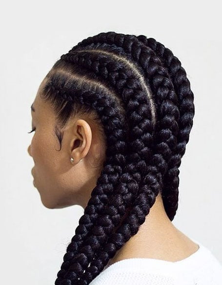 Big Cornrow Braids