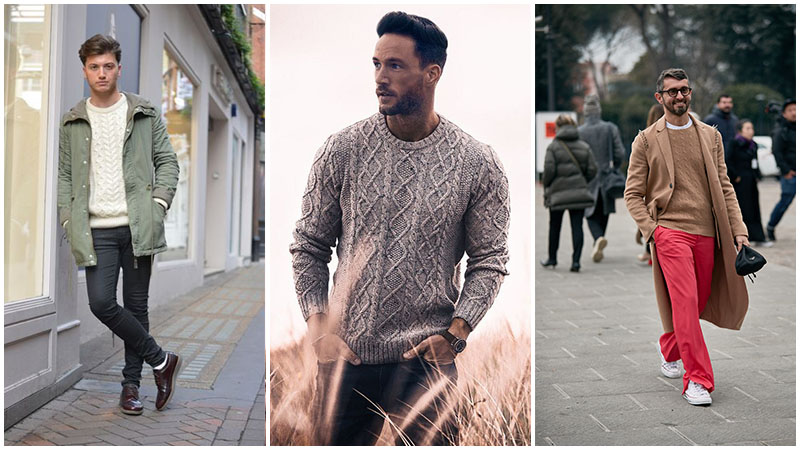 Cable Knit Crew Neck