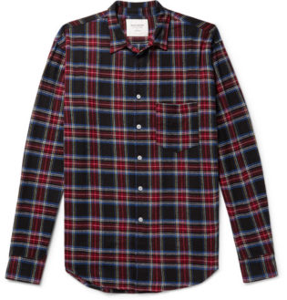 Checked Cotton Flannel Shirt