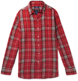 Double Faced Checked Cotton Flannel Shirt