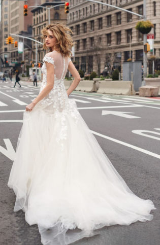 Embroidered Lace Mermaid Gown