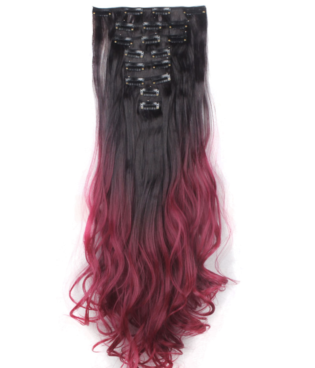 Florata 17 24 Curly Clip In Synthetic Hair Extensions