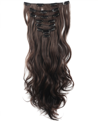 Florata 17 24 Curly Clip In Synthetic Hair Extensions