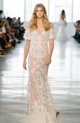 Lace Off The Shoulder Mermaid Gown