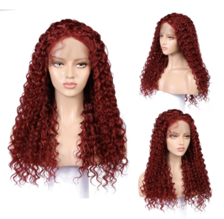 Long Full Wavy Front Lace Wig Afro Kinky