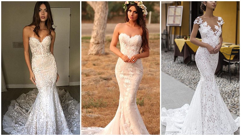 mermaid style bridal dresses