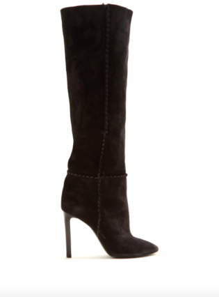 Mica Whipstitched Knee High Suede Boots