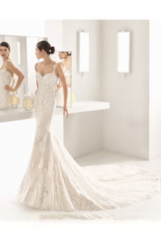 Oboe Sleeveless Lace Mermaid Gown