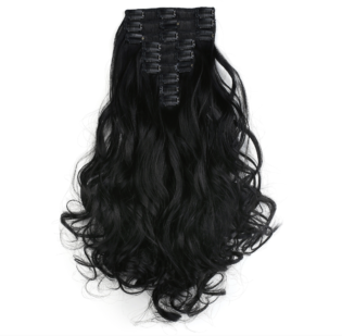 Onedor 20 Curly Full Head 9 Hair Pieces Kanekalon