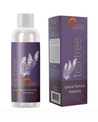 Pure Tea Tree Oil Shampoo Natural Essential Oil Anti Dandruff Shampoo For Dry Itchy & Flaky Scalp Anti Fungal & Anti Bacterial Sulfate