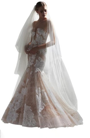 Sirena Strapless Lace Mermaid Wedding Dress