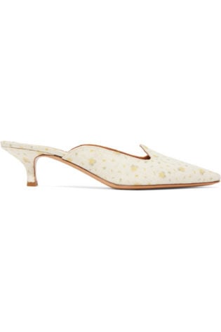 + Sleeper Floral Print Linen Canvas Mules