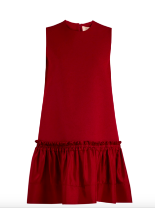 Tanaga Contrast Panel Silk Blend Dress