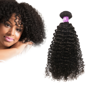 Unique Bargains Curly Human Hair Extension