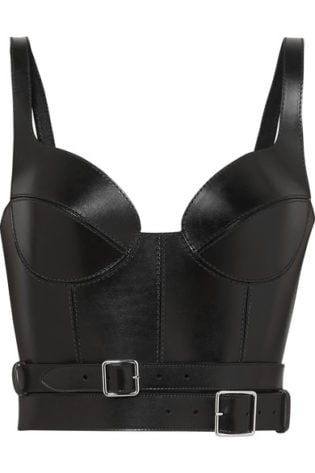 Alexander Mcqueen Leather Bustier