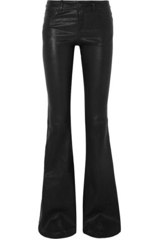 Alice + Olivia Leather Flared Pants