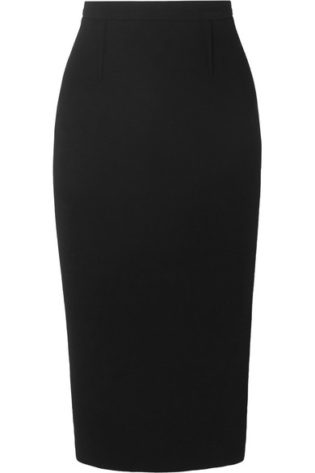 Arreton Wool Crepe Pencil Skirt