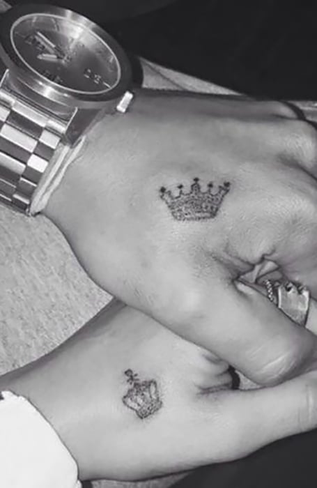 Crown Tattoos For Couples