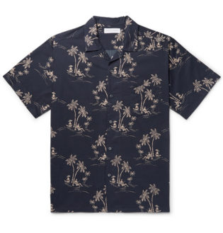 Cuban Printed Cotton Pyjama Shirt
