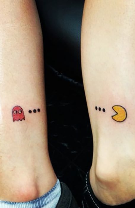 Minimalist Matching Sun And Moon Temporary Tattoo - Set of 3+3 – Tatteco