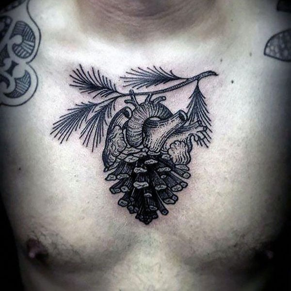 Heart Chest Tattoo