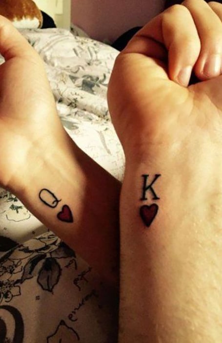 Cute Wedding Anniversary Tattoos For Couples