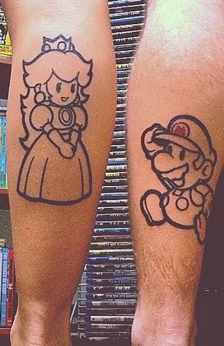 Nerdy Couple Tattoos