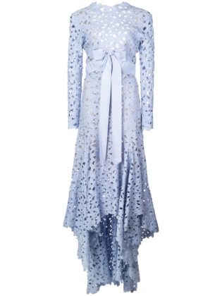 Oscar De La Rentafloral Lace Dress