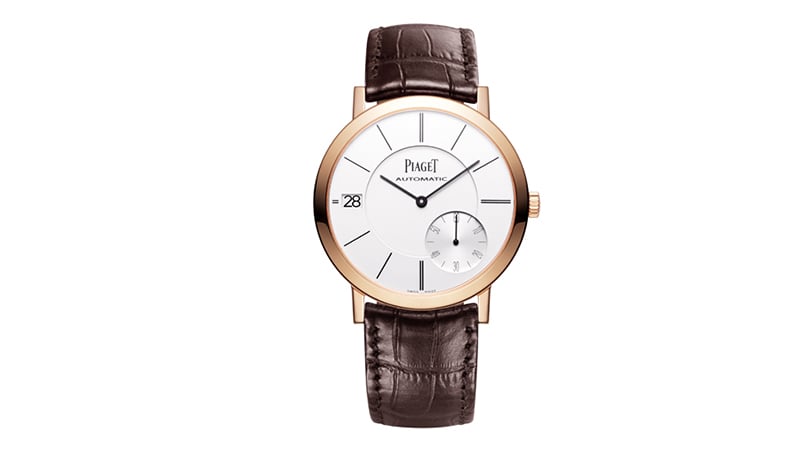 Piaget Altiplano 40mm 18 Karat Rose Gold And Alligator Watch