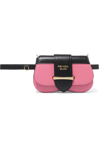 Prada Sidonie Two Tone Leather Belt Bag