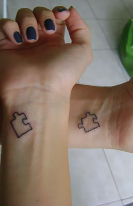 Puzzle Piece Tattoo Couples