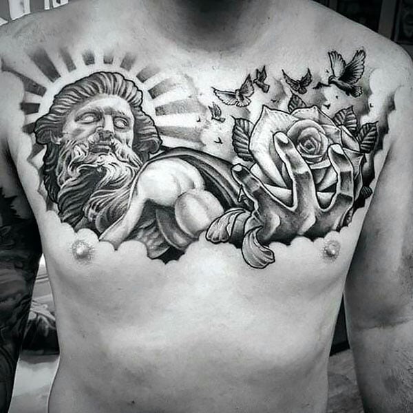 32 Awesome Chest Tattoos For Men The Trend Spotter