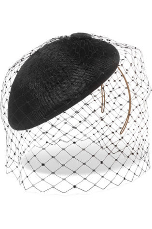 Swarovski Crystal Embellished Mesh And Buntal Fascinator