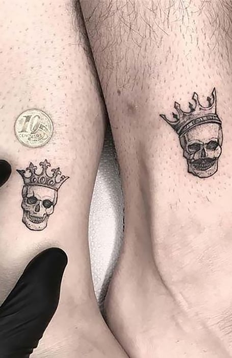 Day of the Dead couple tattoo frantastiktattoo a1  KickAss Things