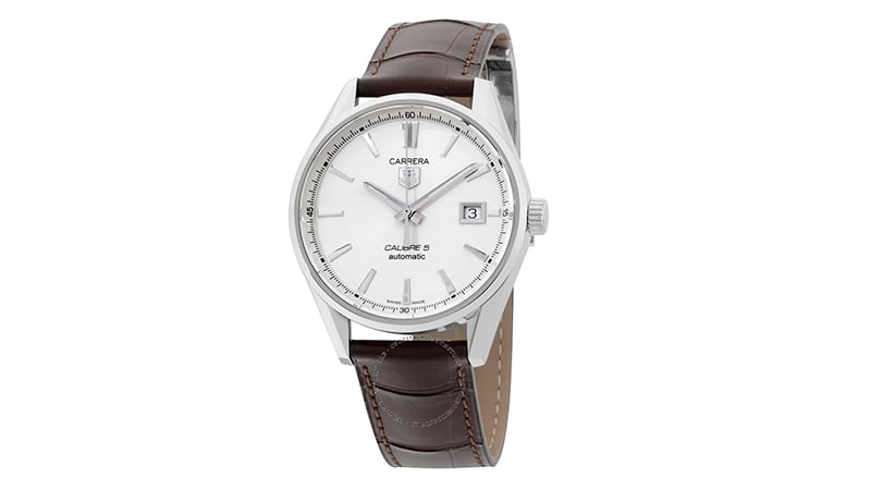 Tag Heuer Carrera Automatic 39mm Steel And Alligator Watch