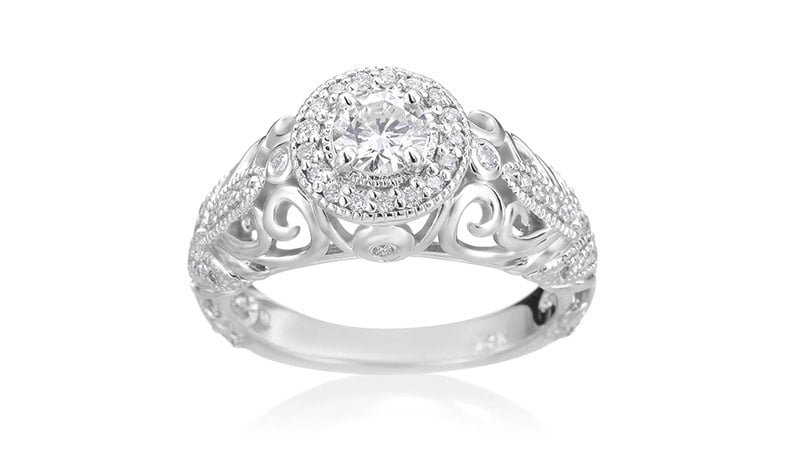 Baroque Engagement Ring