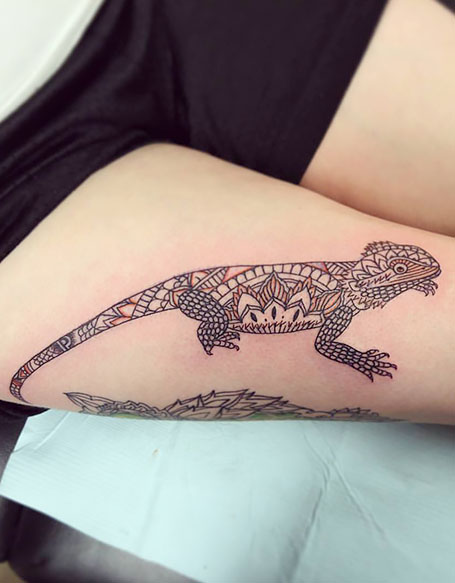 15 Bearded Dragon Tattoo Ideas Designs  Meanings  PetPress  Dragon  hand tattoo Tattoos with meaning Dragon tattoo designs