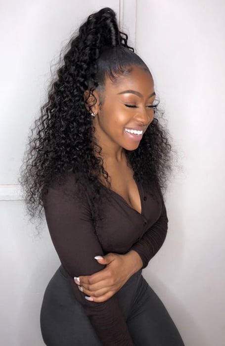 Curly Ponytail Extension For Women Drawstring Pony Tail Curl Fors African  Amercian Short Afro Kinky Kinky Curly Drawstring Ponytail Extensions From  Divaswigszhou1, $49.2 | DHgate.Com