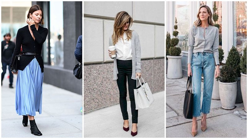 cardigan work outfits