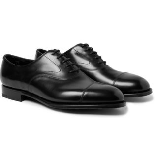 Chelsea Cap Toe Burnished Leather Oxford Shoes