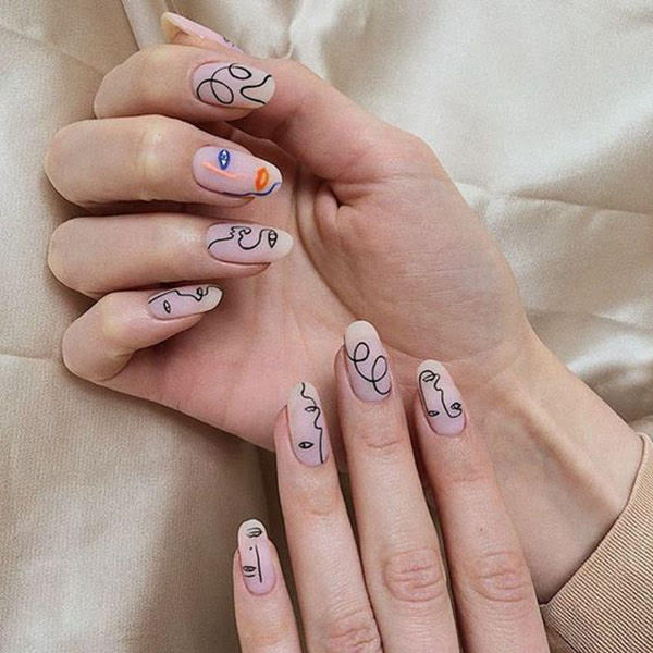 Line Art Nails