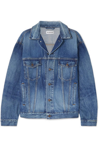 Oversized Printed Denim Jacket