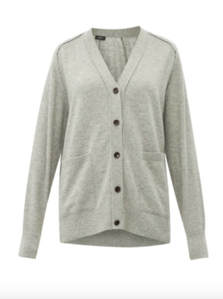 Patch Pocket Cashmere Cardigan